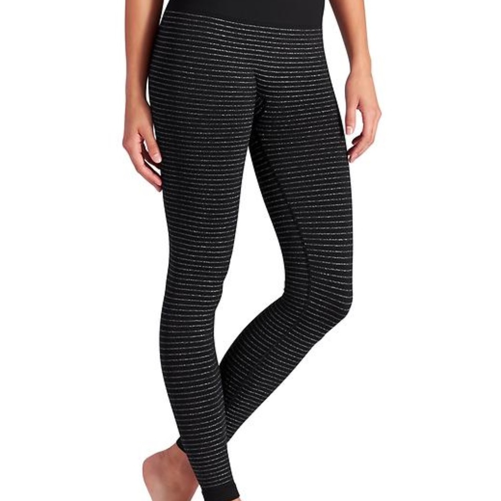 Athleta Shimmer Stripe tight